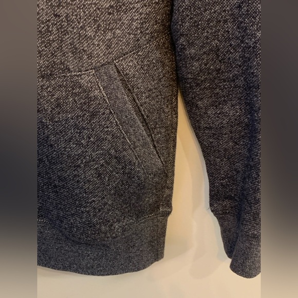 tentree Mens Dark Heather Charcoal Turtleneck Sweater Hoodie - Picture 3 of 8